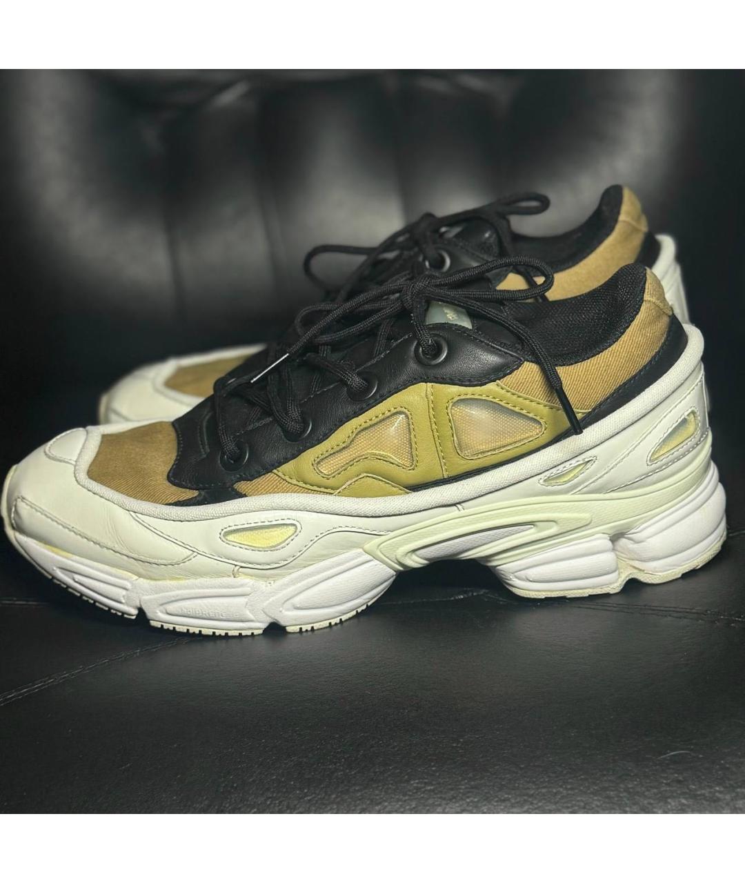 ADIDAS X RAF SIMONS Белые кожаные низкие кроссовки / кеды, фото 8