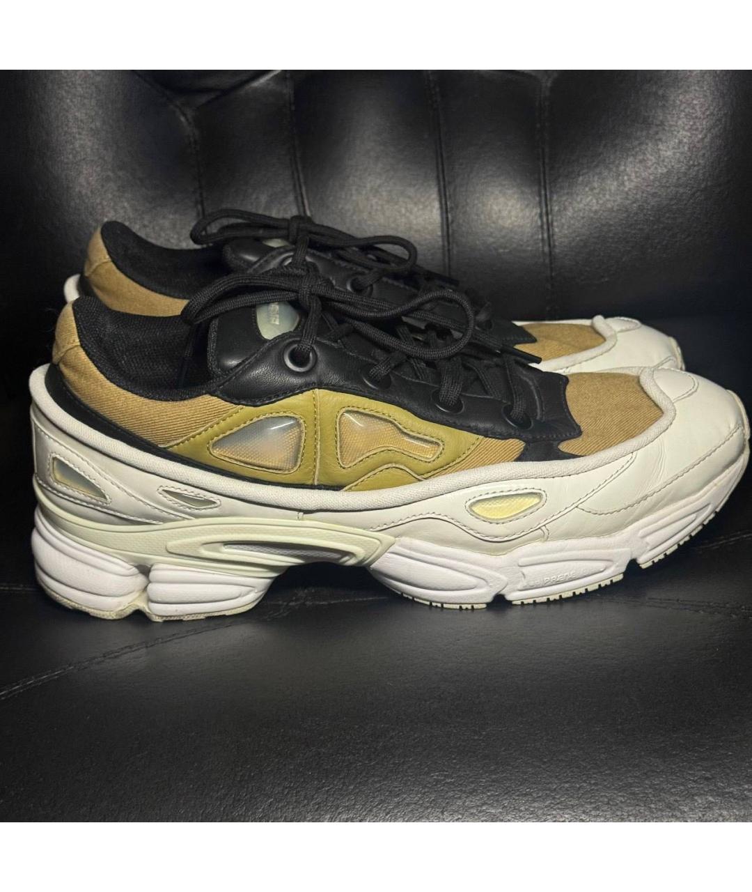 ADIDAS X RAF SIMONS Белые кожаные низкие кроссовки / кеды, фото 9