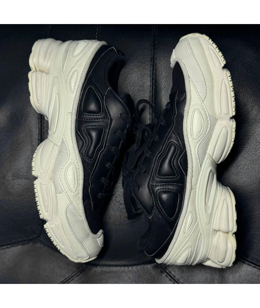 ADIDAS X RAF SIMONS Белые текстильные низкие кроссовки / кеды, фото 4