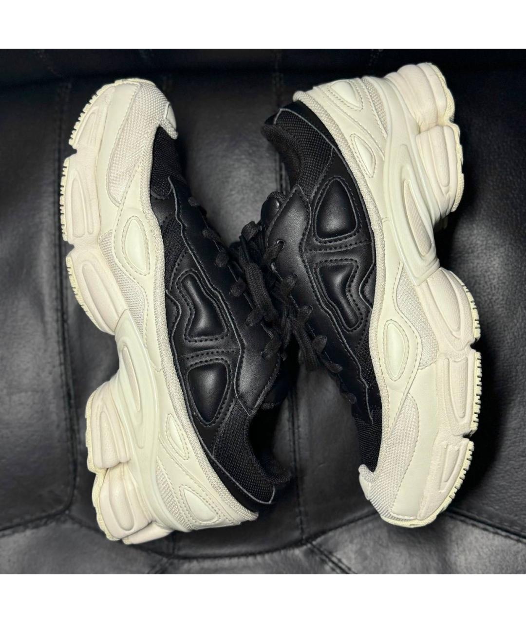 ADIDAS X RAF SIMONS Белые текстильные низкие кроссовки / кеды, фото 5