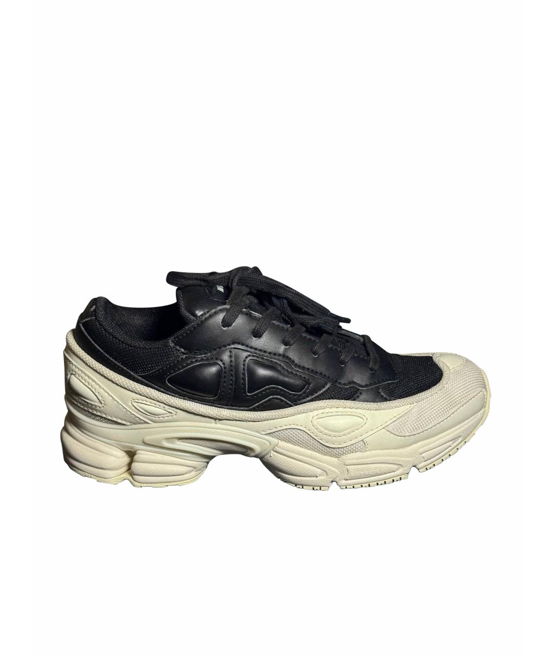 ADIDAS X RAF SIMONS Белые текстильные низкие кроссовки / кеды, фото 1