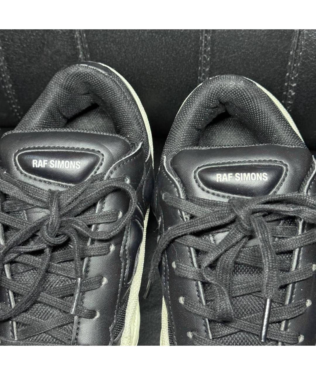 ADIDAS X RAF SIMONS Белые текстильные низкие кроссовки / кеды, фото 8
