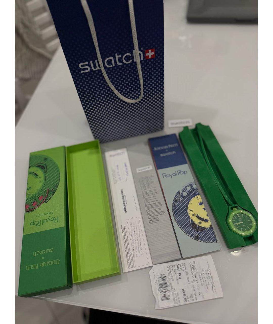 Swatch Зеленые часы, фото 4