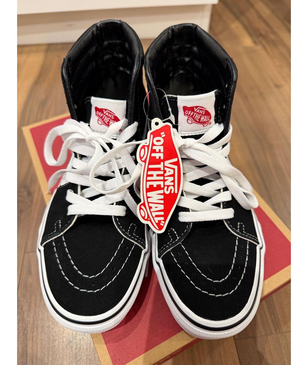 VANS Черные кеды из искусственной кожи, фото 3
