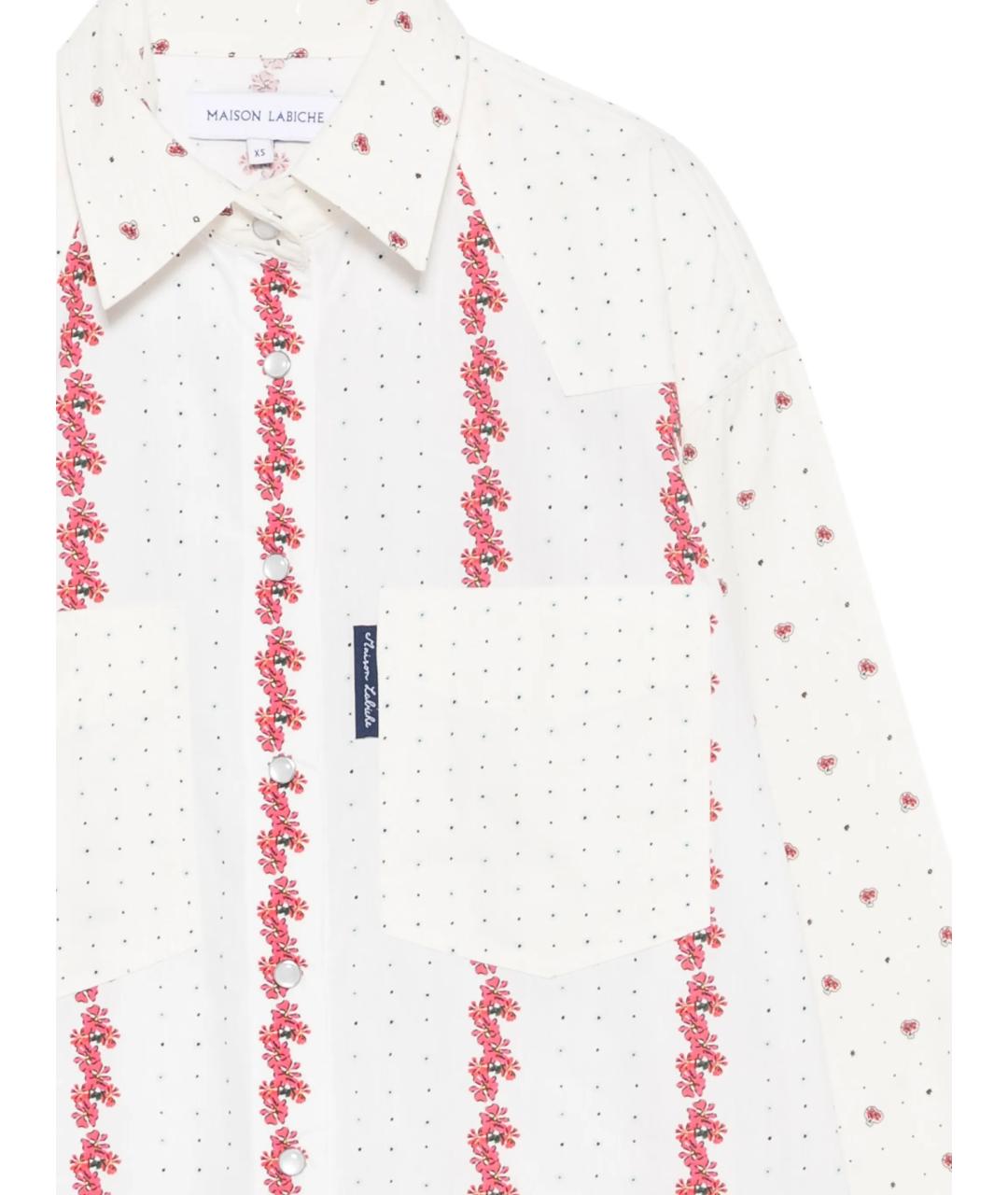 MAISON LABICHE Белая хлопковая рубашка, фото 2