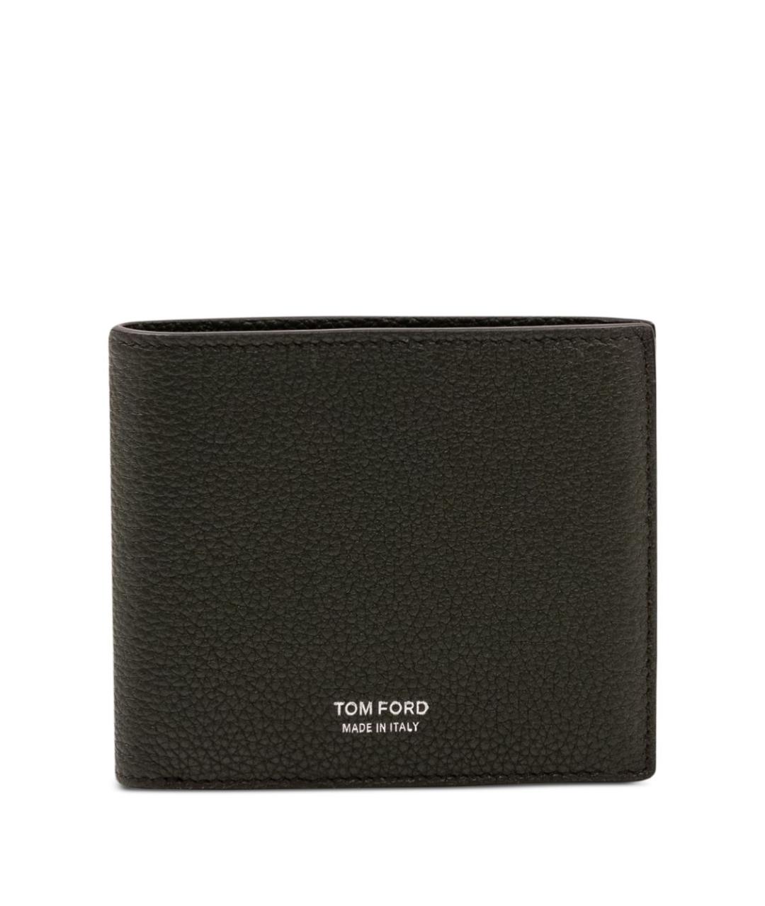 TOM FORD Черный кожаный кошелек, фото 1