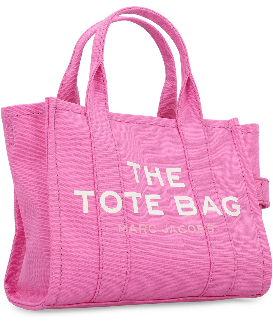 MARC JACOBS Розовая тканевая сумка тоут, фото 3