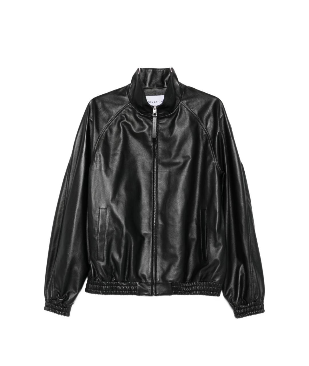 GIVENCHY Черная кожаная куртка, фото 1