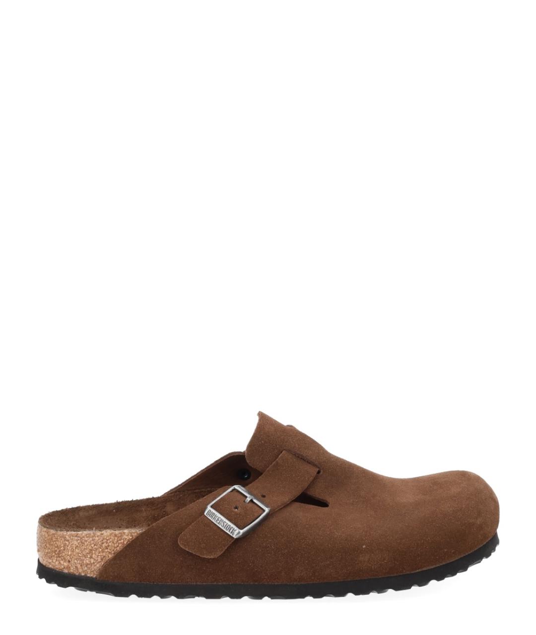 BIRKENSTOCK Коричневые замшевые сандалии, фото 1