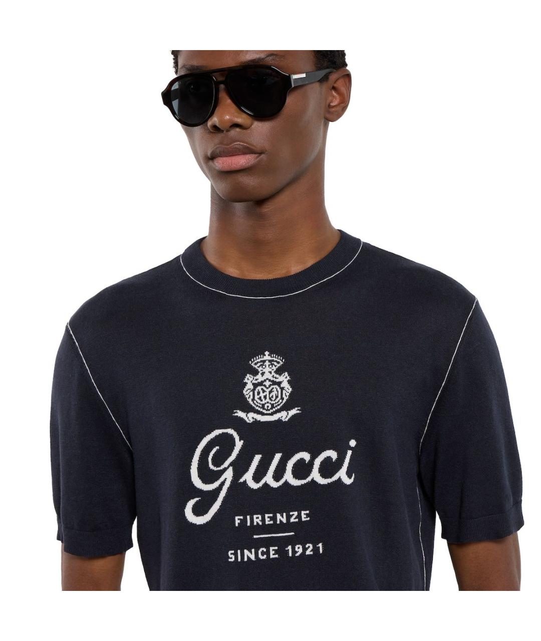 GUCCI Черный шерстяной джемпер / свитер, фото 3