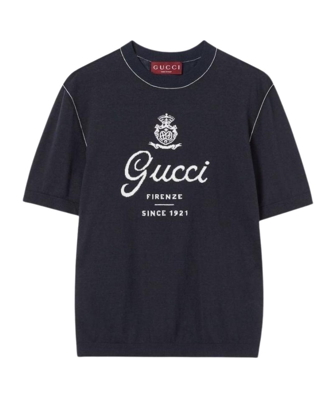 GUCCI Черный шерстяной джемпер / свитер, фото 1