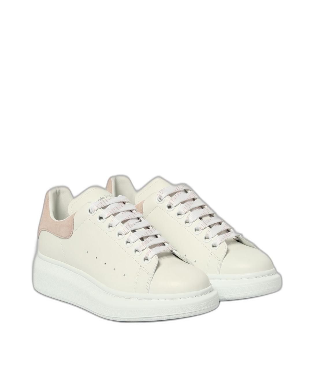 ALEXANDER MCQUEEN Белые кожаные кроссовки, фото 2