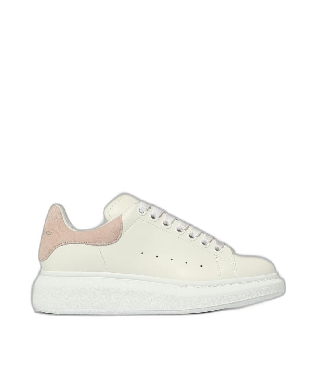 ALEXANDER MCQUEEN Белые кожаные кроссовки, фото 1