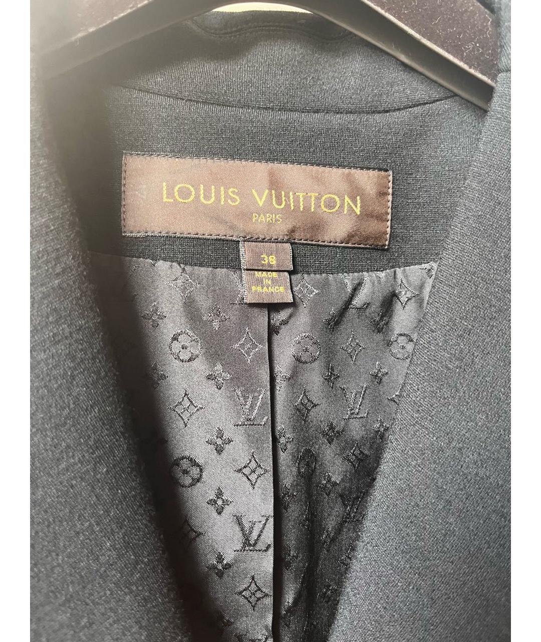 LOUIS VUITTON Черный шерстяной жакет/пиджак, фото 5