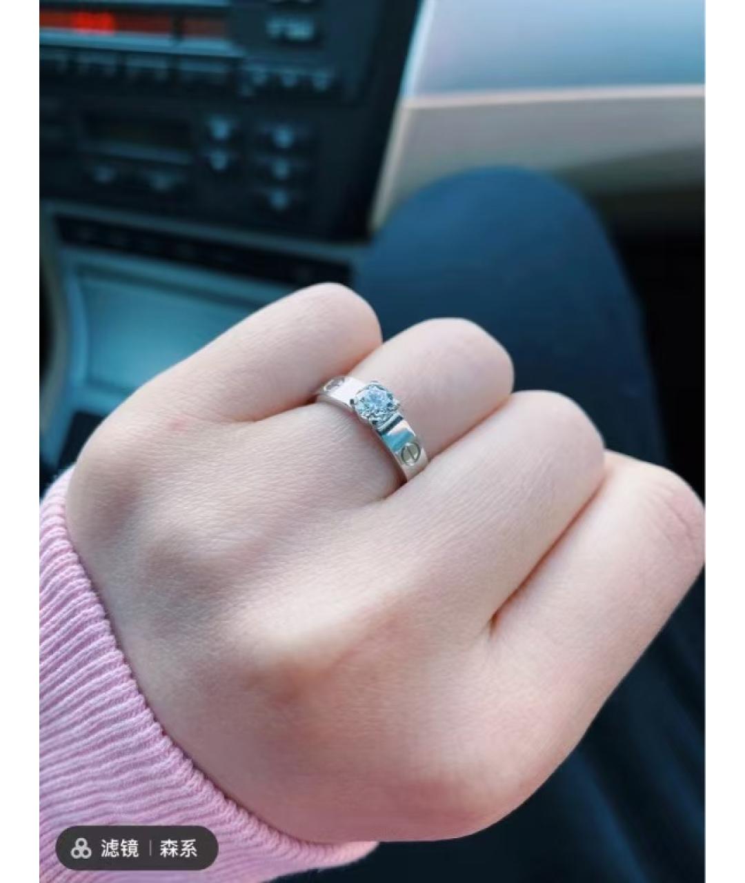 CARTIER Серебряное кольцо из белого золота, фото 4