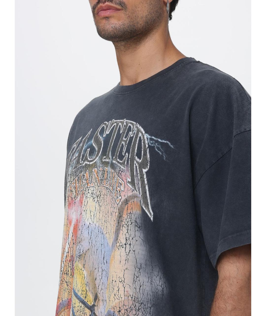 MSGM Черная хлопковая футболка, фото 3