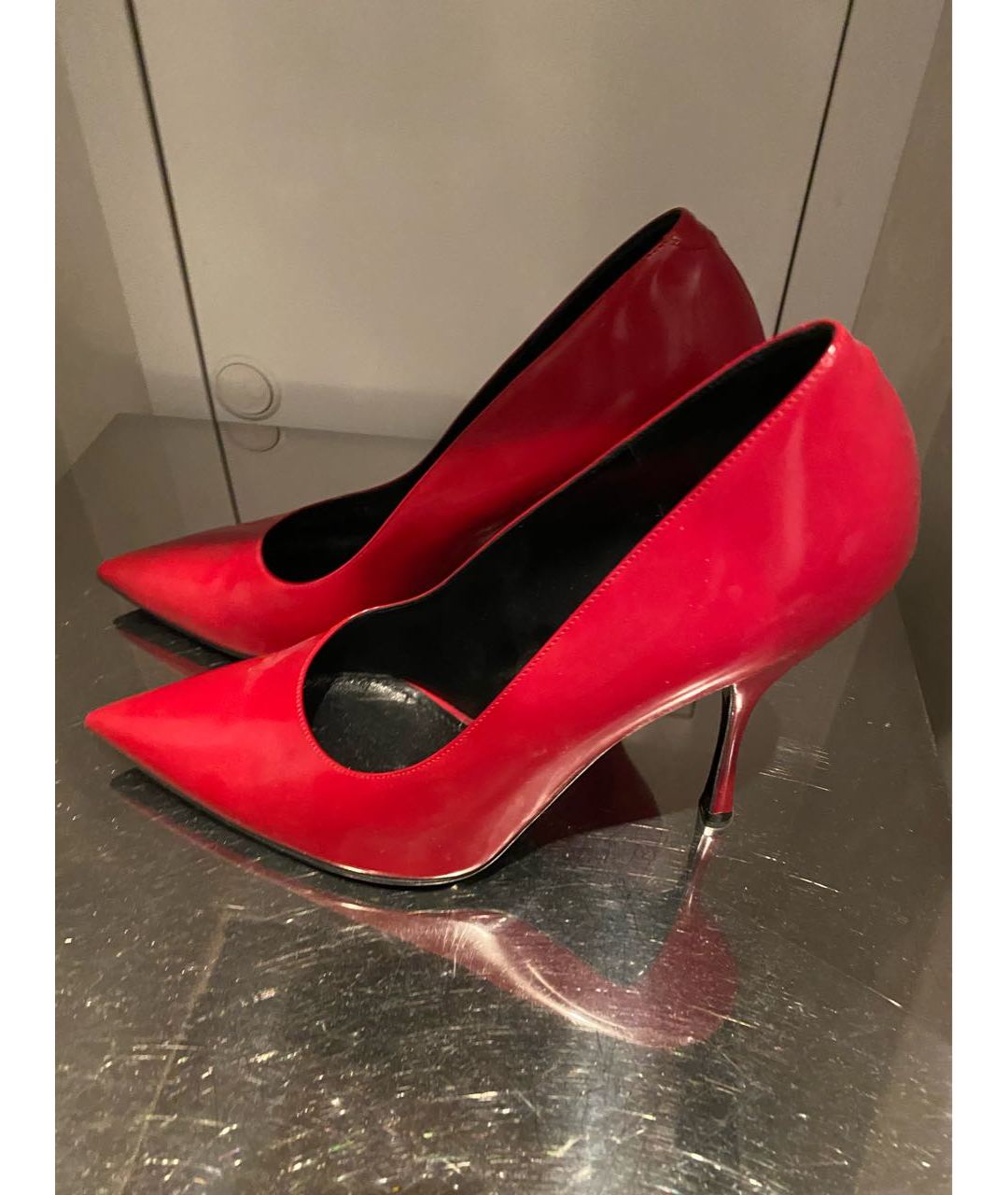DOLCE&GABBANA Красные туфли из лакированной кожи, фото 6