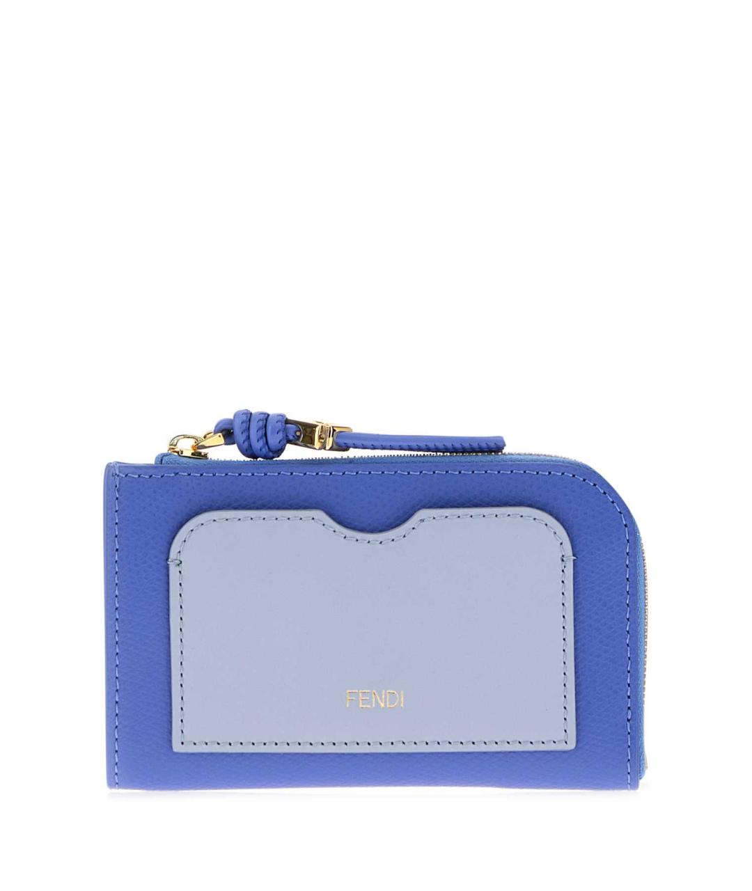 FENDI Синий кожаный кошелек, фото 1