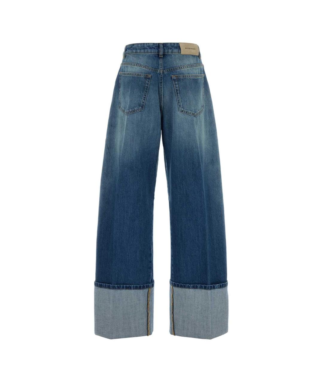 GIVENCHY Голубые хлопковые прямые джинсы, фото 2