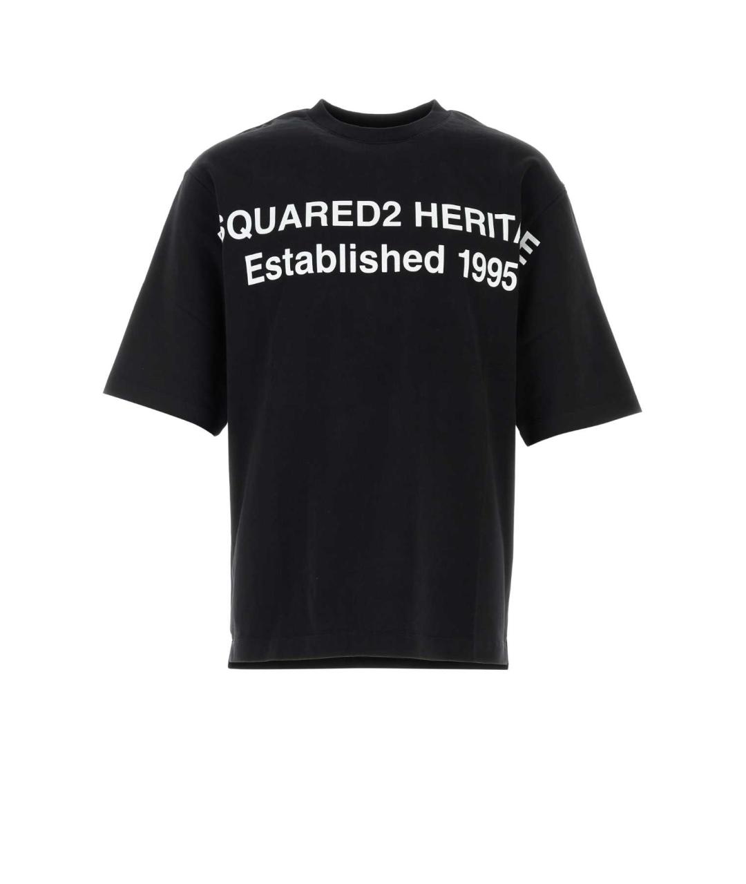 DSQUARED2 Черная хлопковая футболка, фото 1