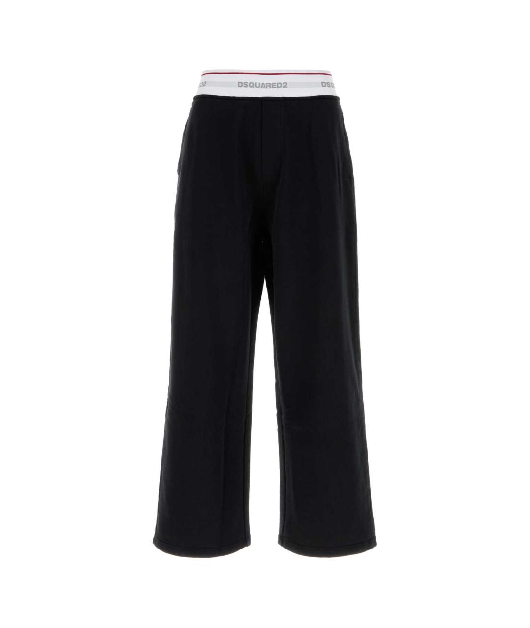 DSQUARED2 Черные хлопковые повседневные брюки, фото 1