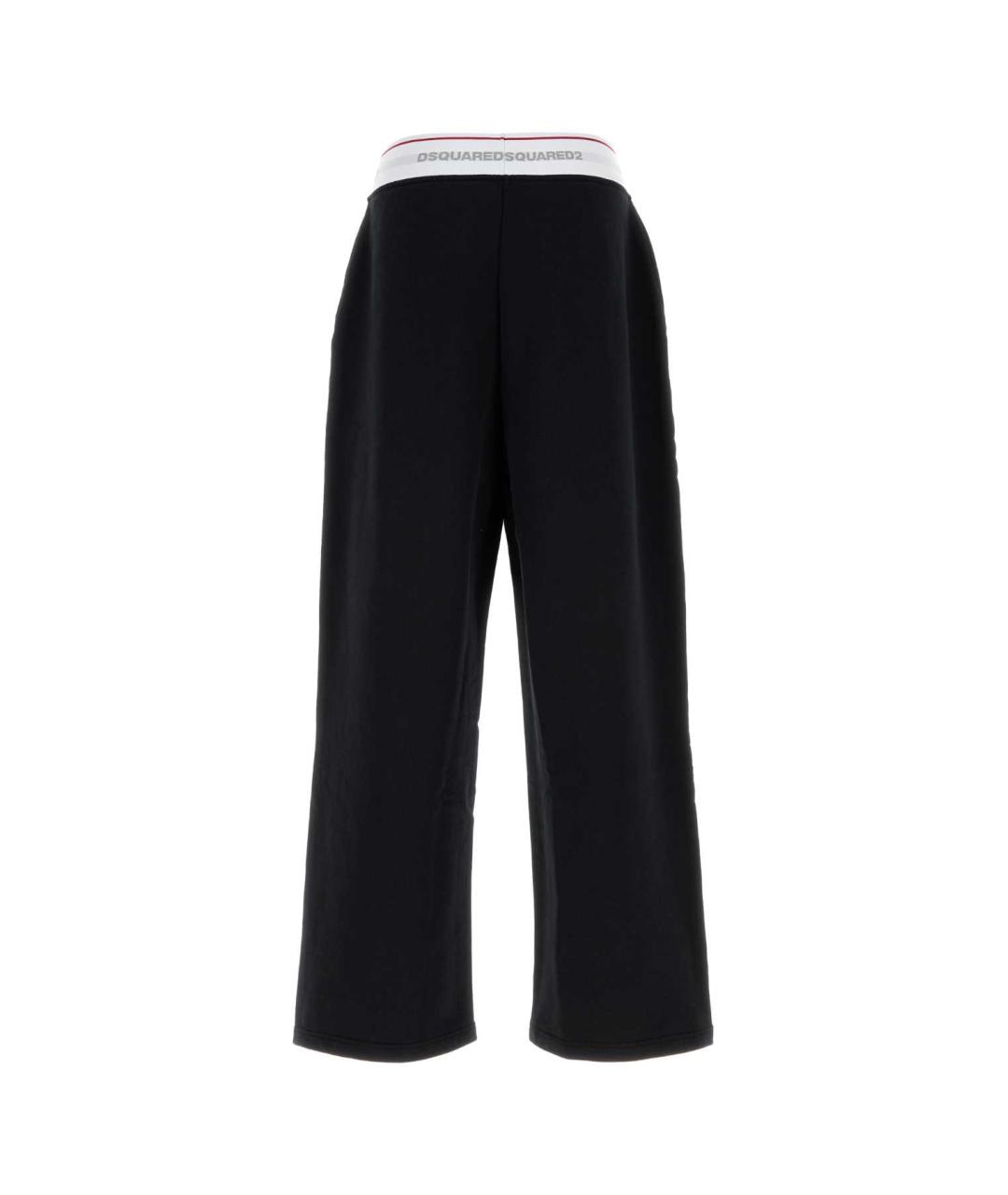 DSQUARED2 Черные хлопковые повседневные брюки, фото 2