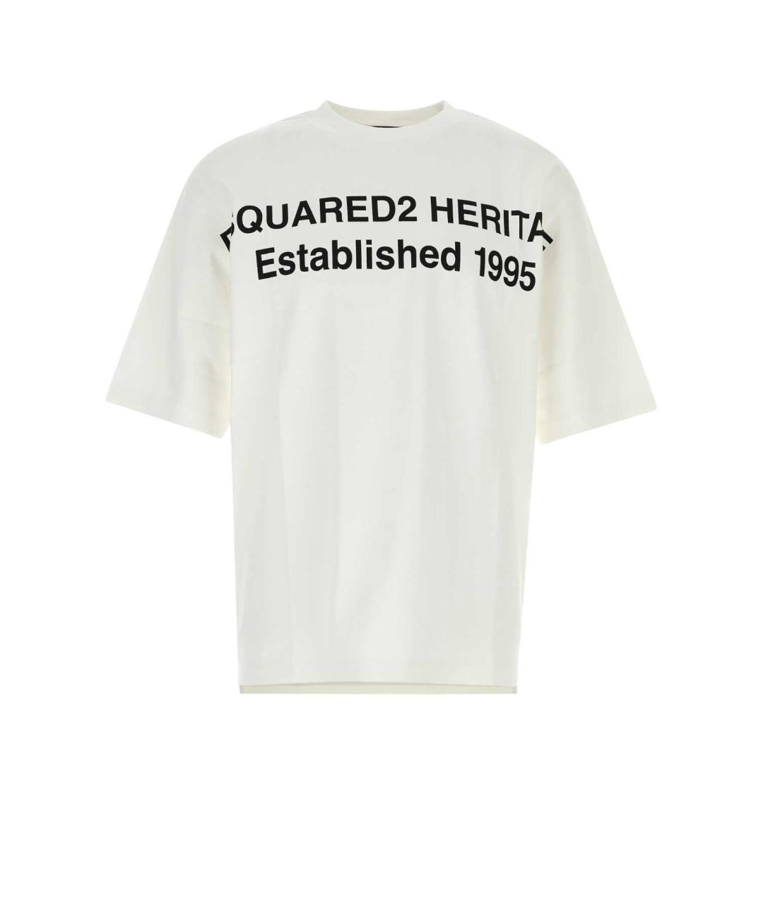 DSQUARED2 Белая хлопковая кэжуал рубашка, фото 1