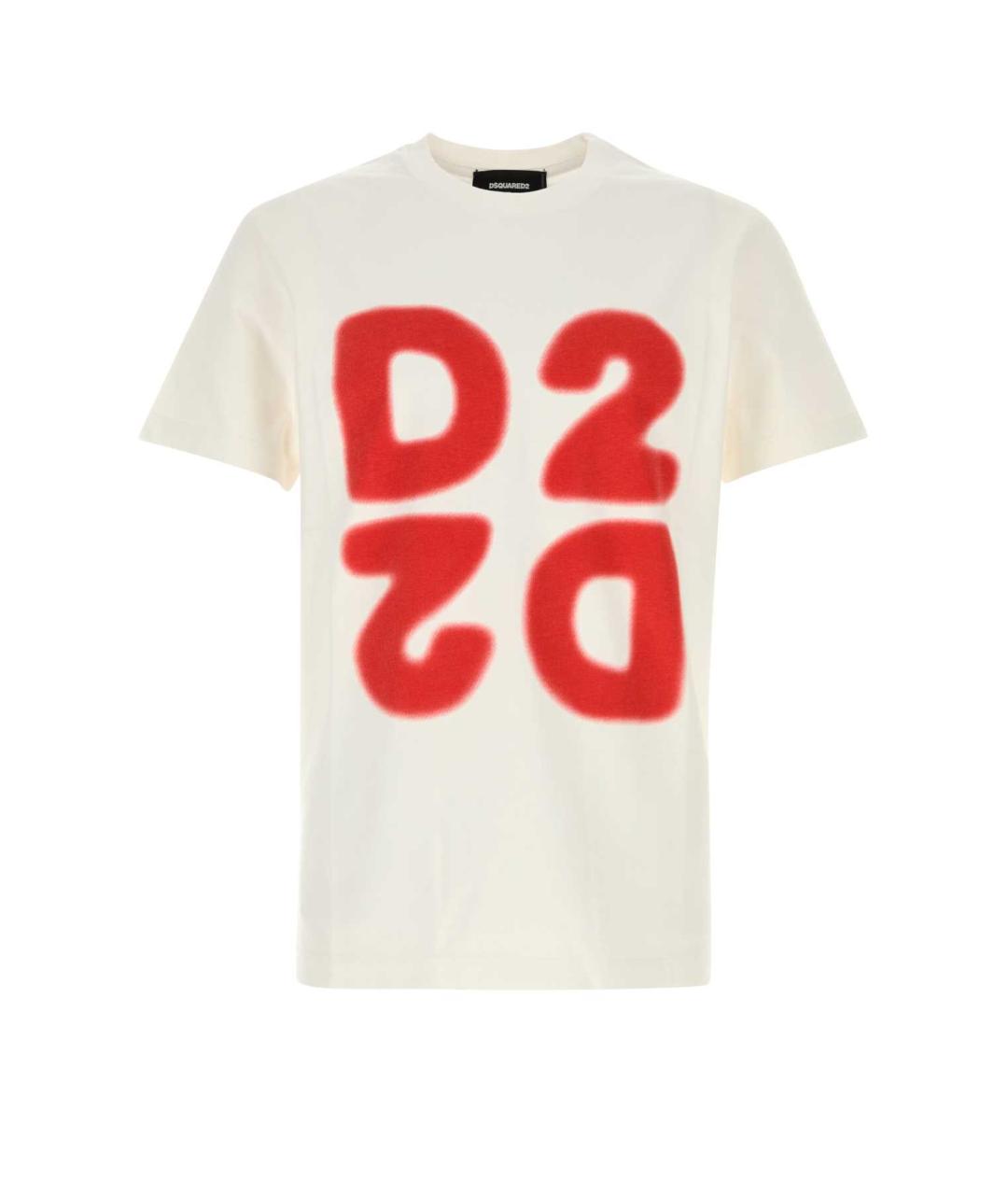 DSQUARED2 Белая хлопковая футболка, фото 1