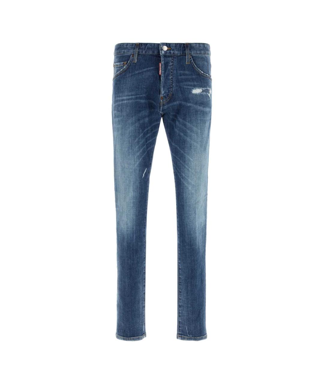 DSQUARED2 Синие хлопковые джинсы скинни, фото 1