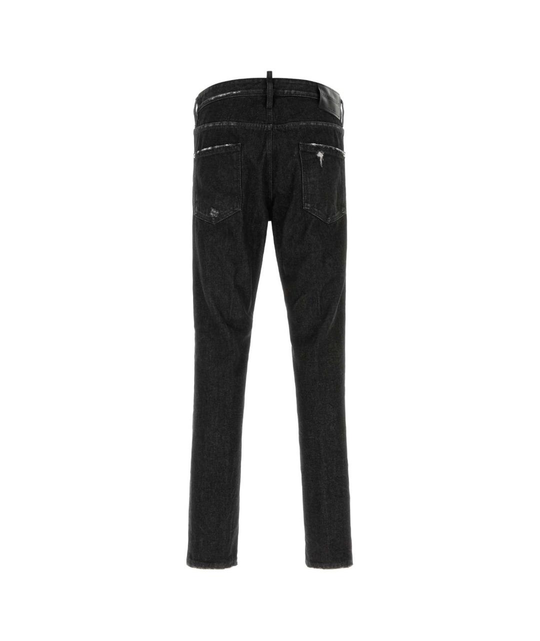 DSQUARED2 Черные хлопковые джинсы скинни, фото 2