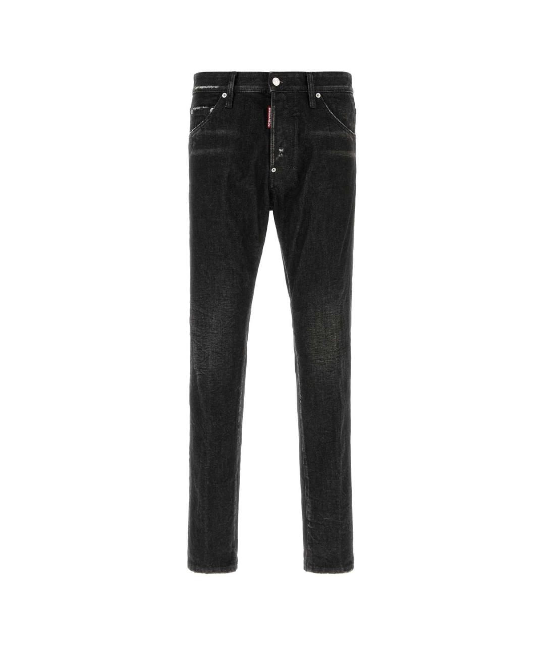 DSQUARED2 Черные хлопковые джинсы скинни, фото 1