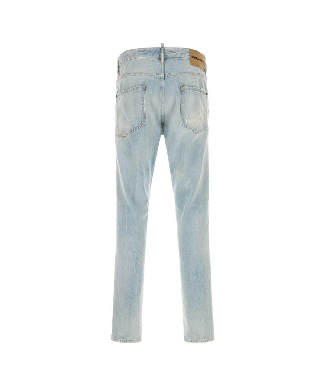 DSQUARED2 Голубые хлопковые джинсы скинни, фото 2
