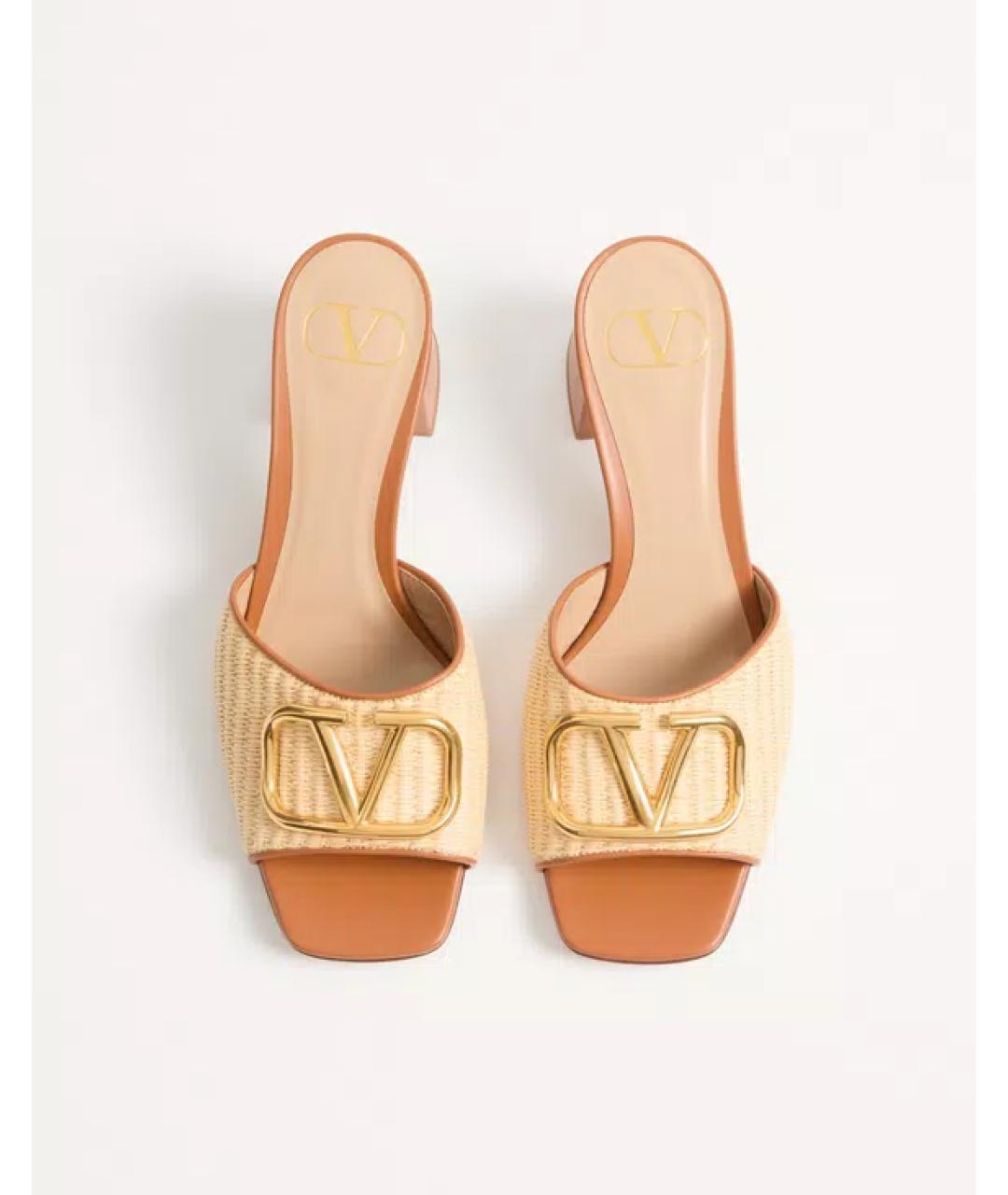 VALENTINO Бежевые мюли, фото 4