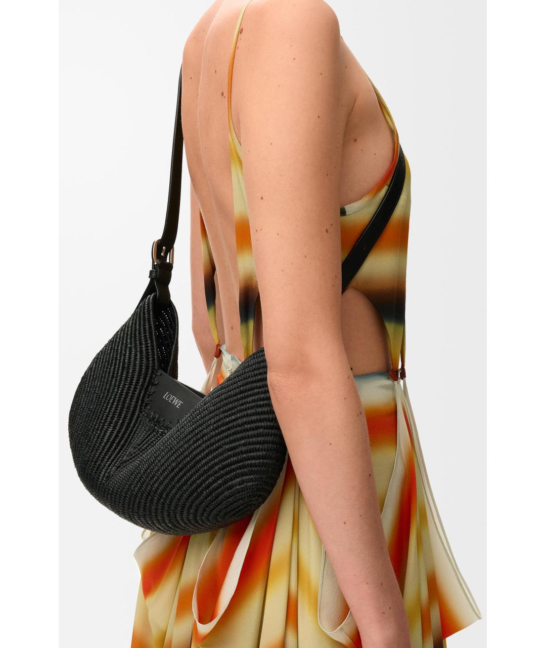 LOEWE Черная плетеная сумка через плечо, фото 3
