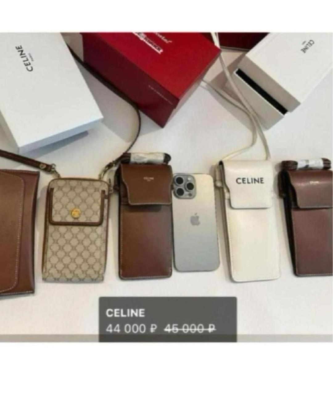 CELINE Коричневая сумка через плечо, фото 4