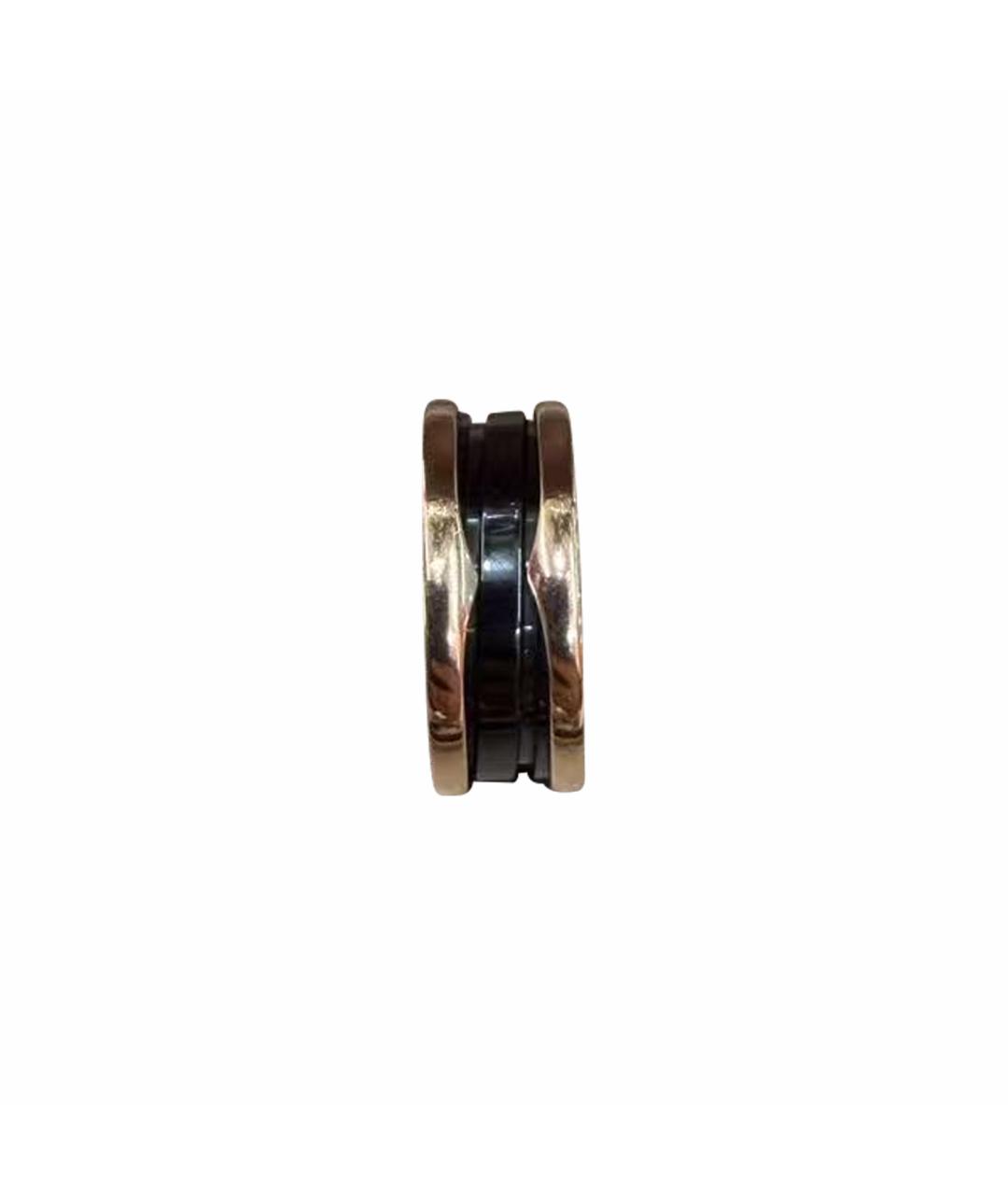 BVLGARI Черное кольцо из розового золота, фото 1