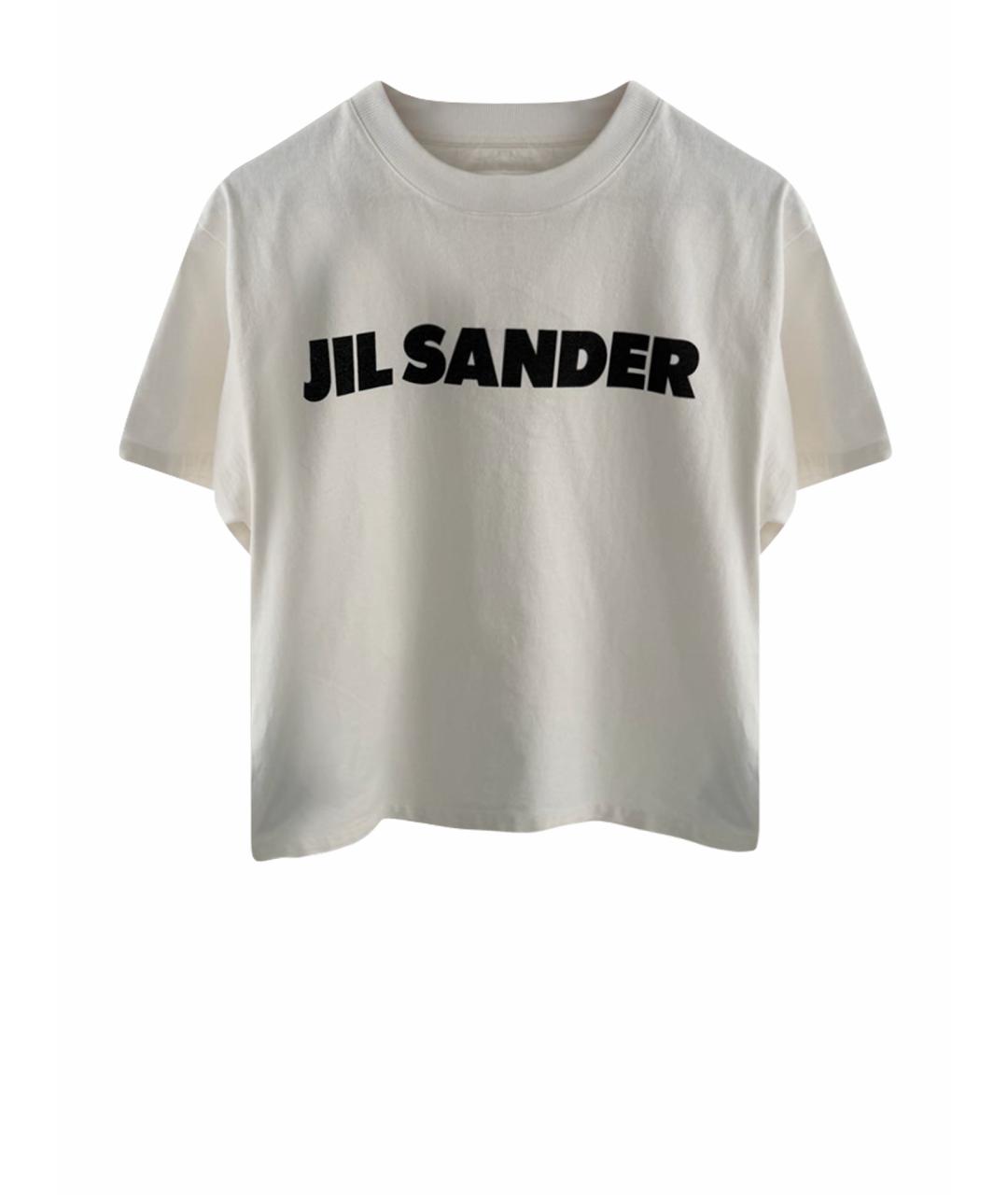JIL SANDER Белая хлопковая майка, фото 1