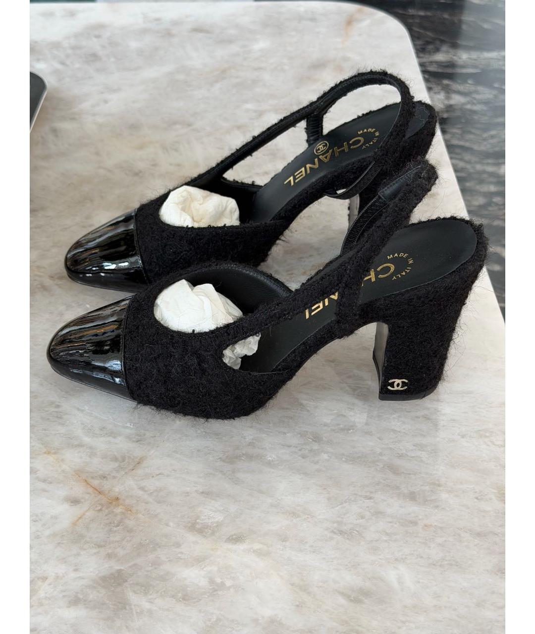 CHANEL Черные туфли, фото 5