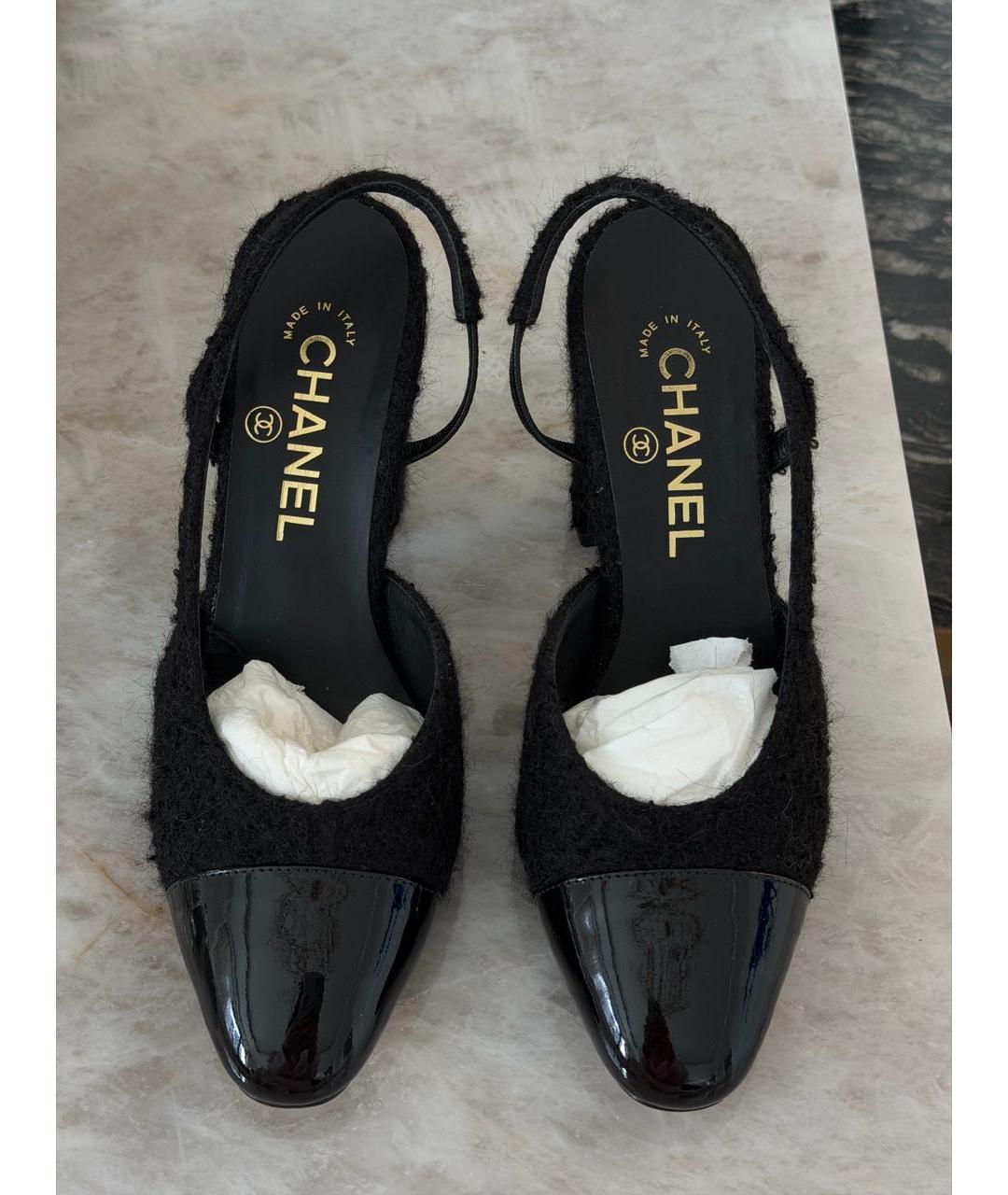 CHANEL Черные туфли, фото 2