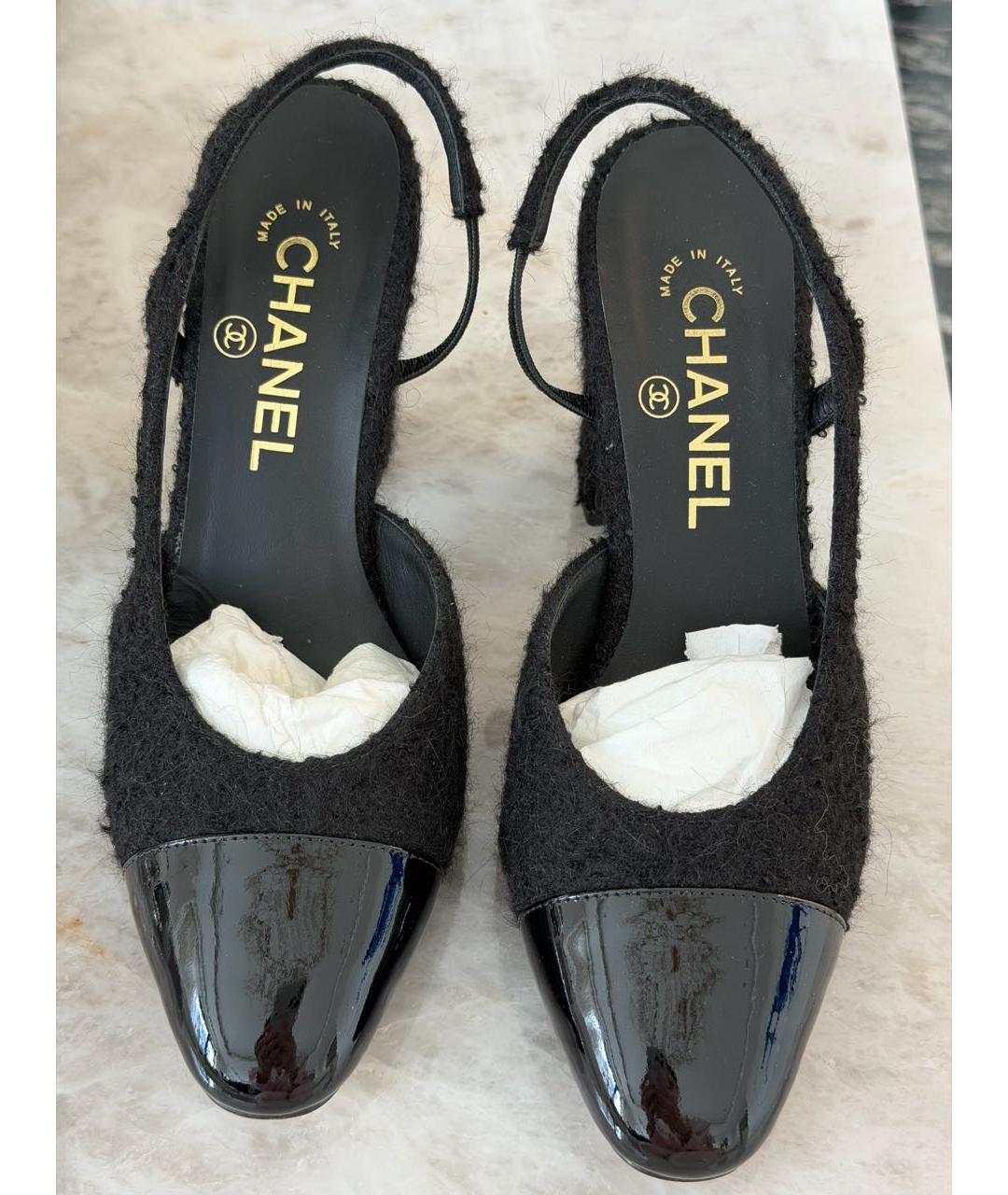 CHANEL Черные туфли, фото 3