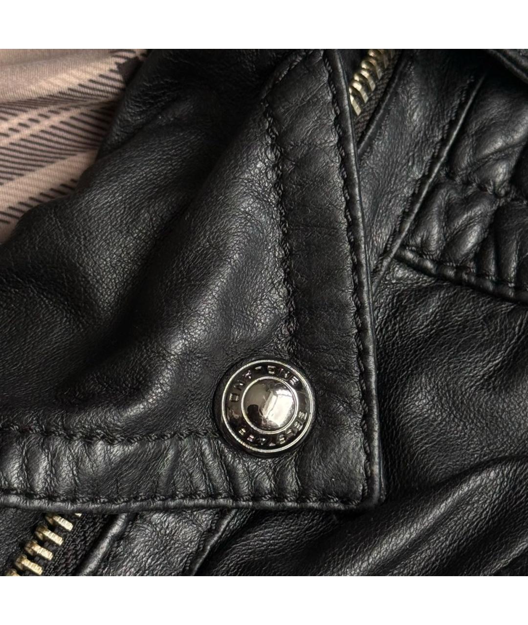 BELSTAFF Черная кожаная куртка, фото 6