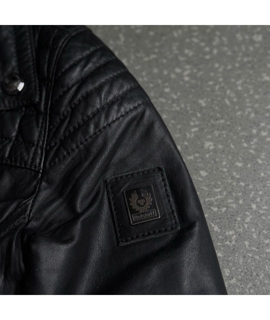 BELSTAFF Черная кожаная куртка, фото 3