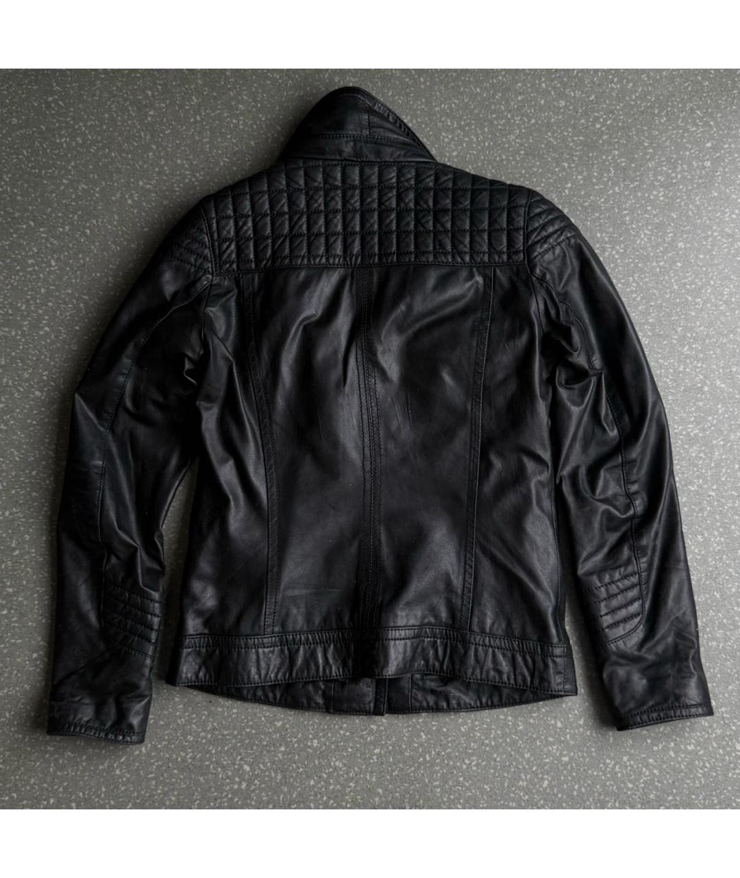 BELSTAFF Черная кожаная куртка, фото 2