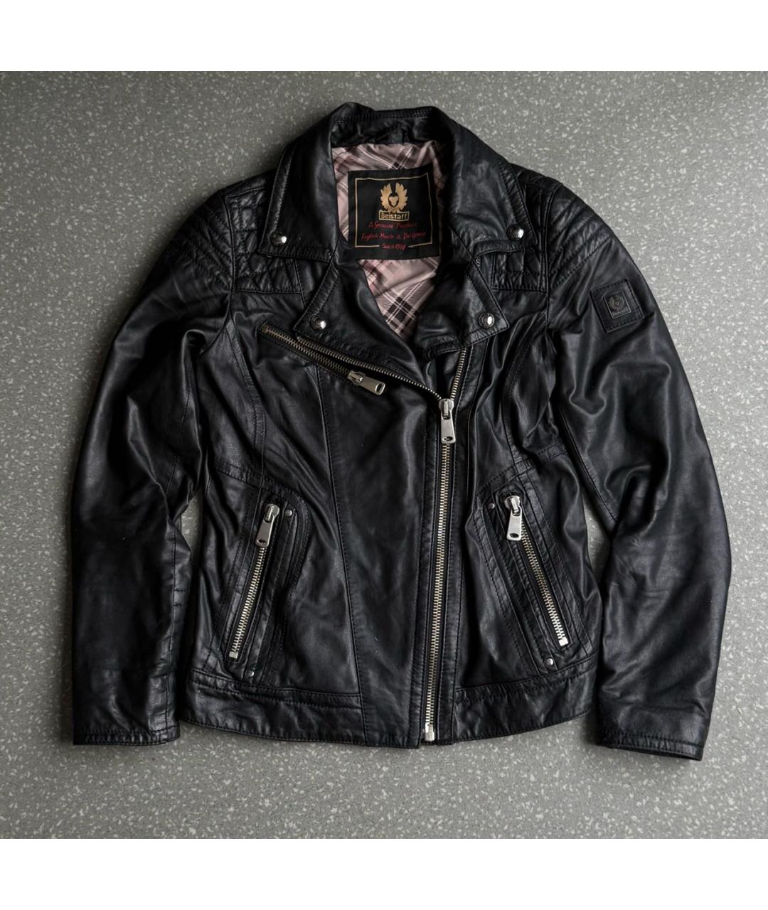 BELSTAFF Черная кожаная куртка, фото 9