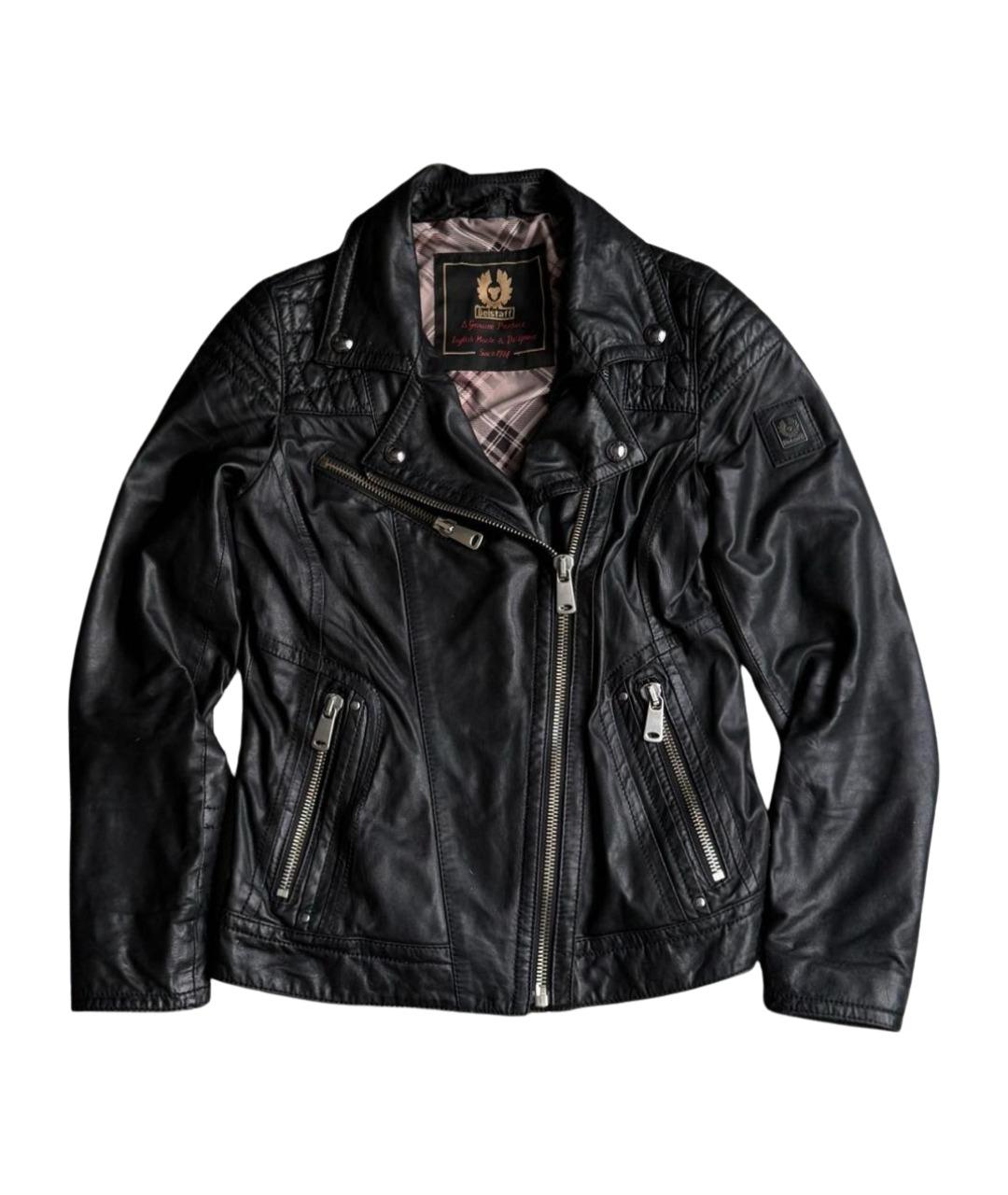 BELSTAFF Черная кожаная куртка, фото 1