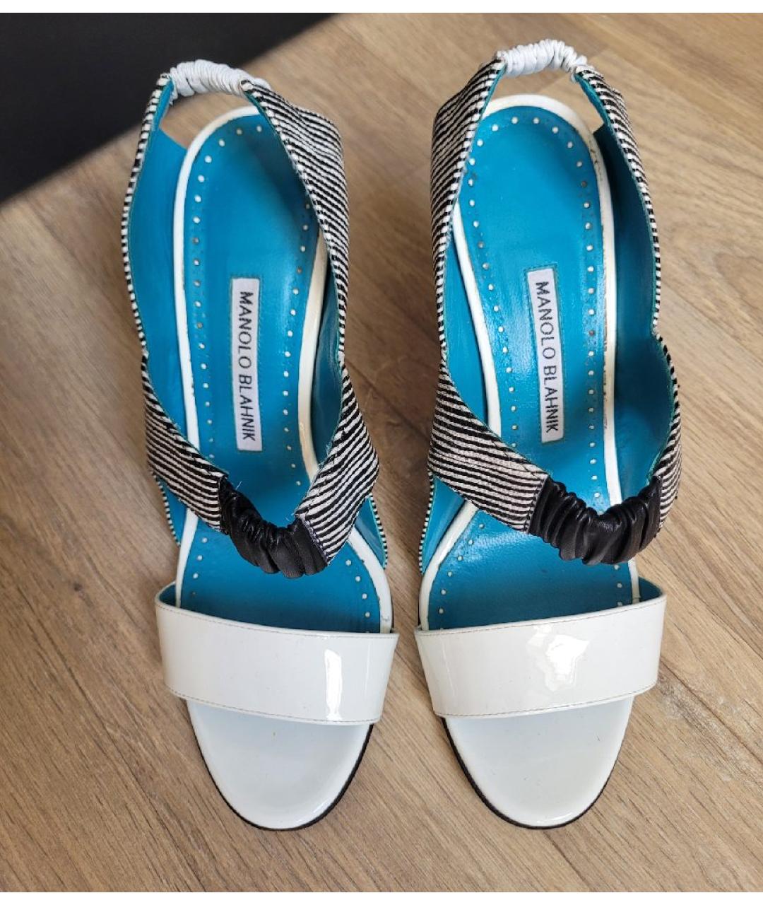 MANOLO BLAHNIK Мульти кожаные босоножки, фото 2