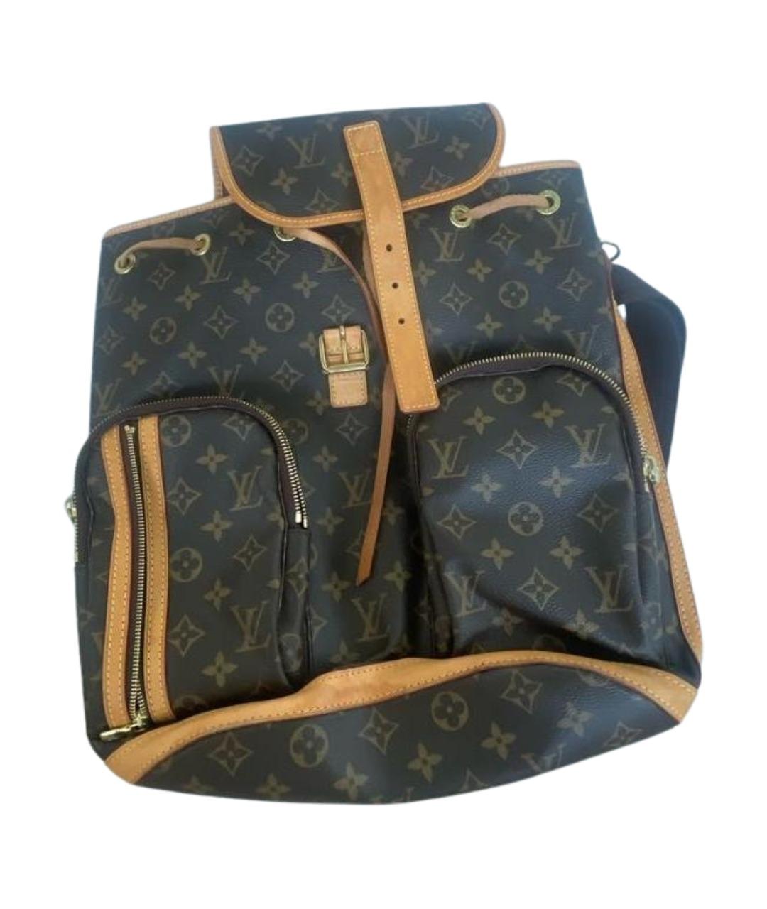 LOUIS VUITTON Коричневый кожаный рюкзак, фото 1