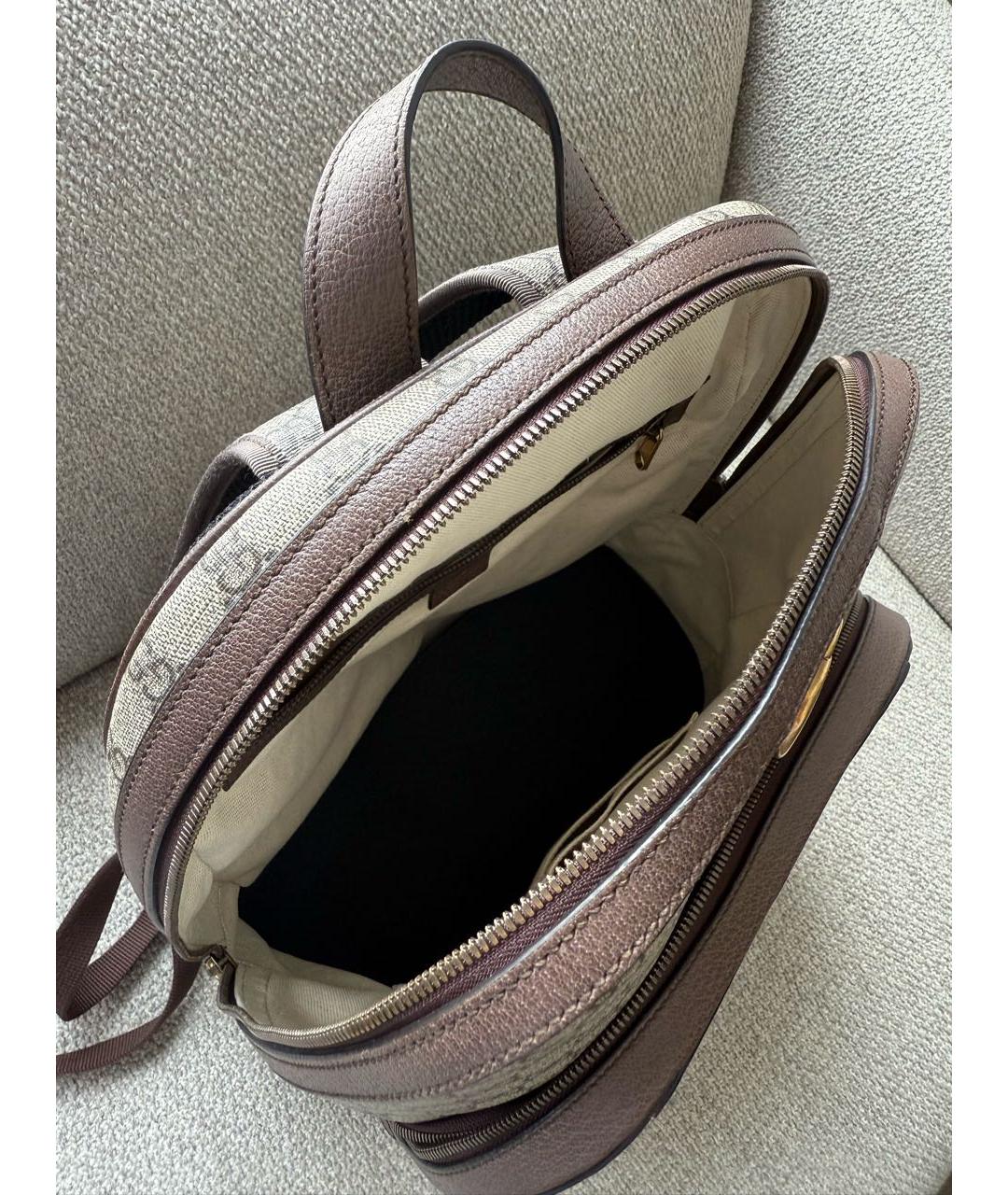 GUCCI Бежевый рюкзак, фото 4