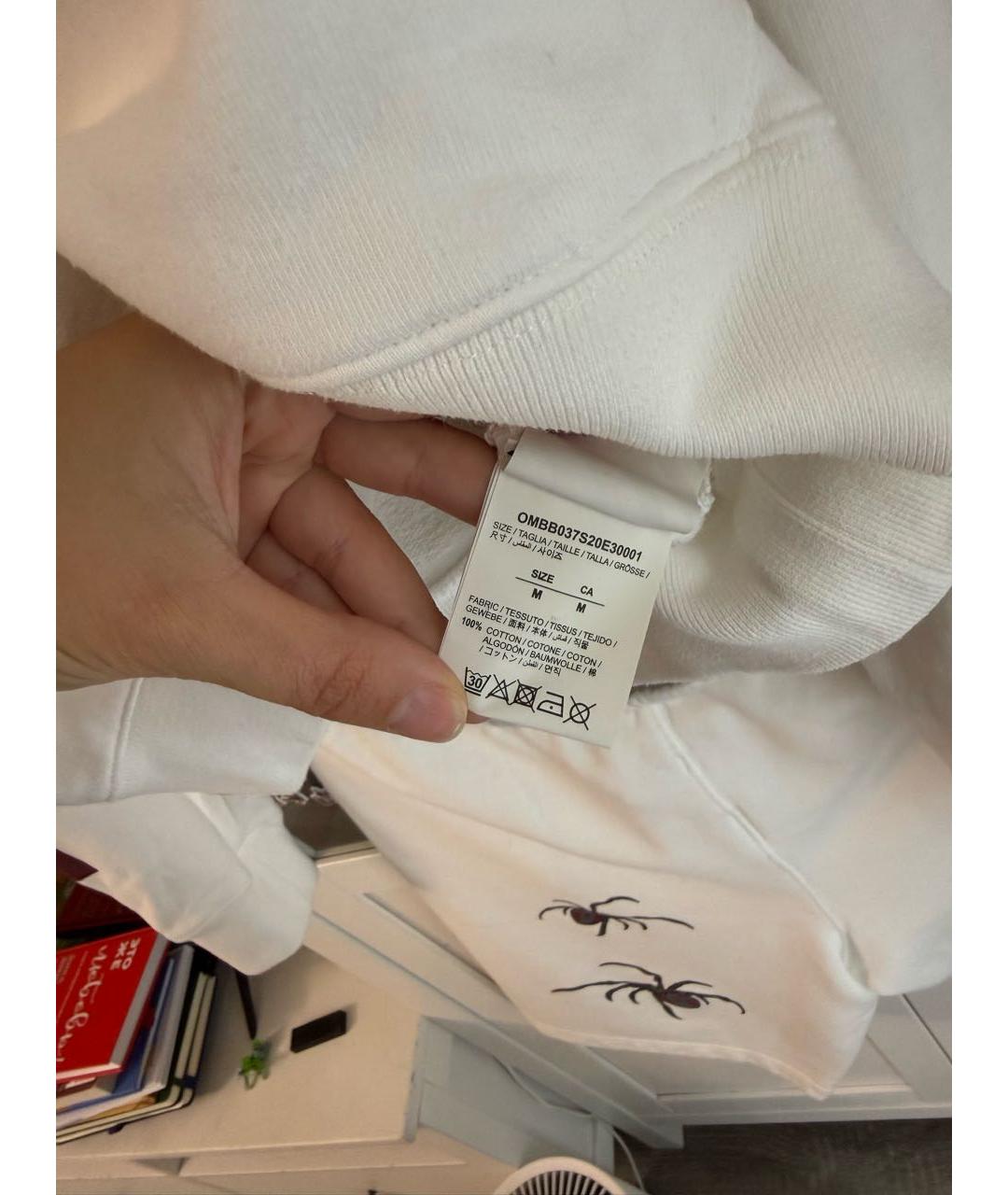 OFF-WHITE Белый хлопковый спортивный костюм, фото 6