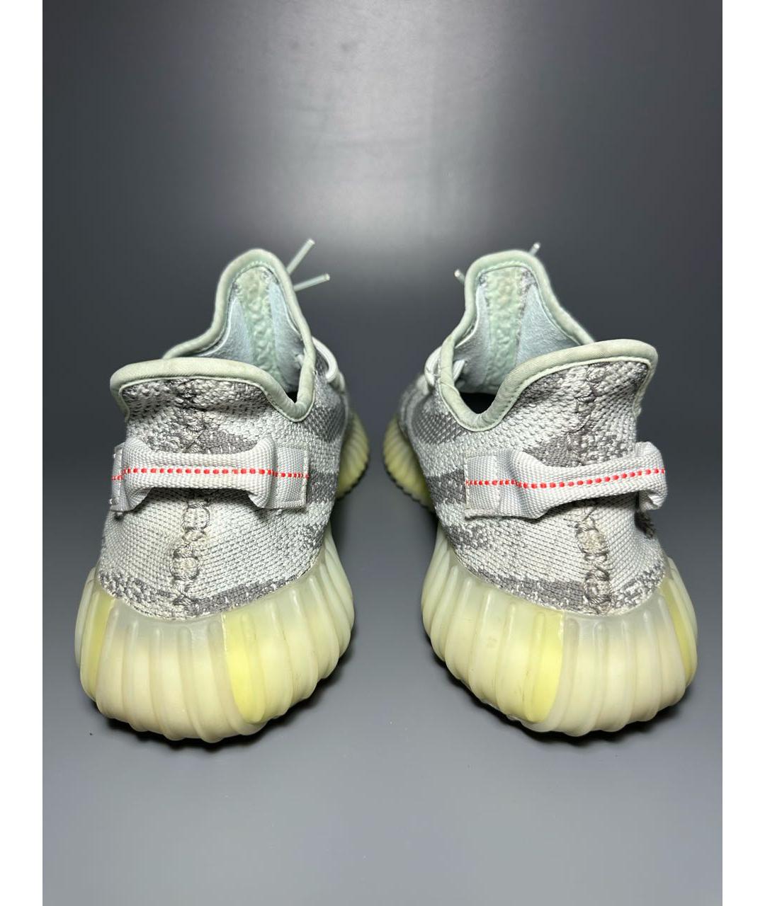 ADIDAS YEEZY Белые текстильные низкие кроссовки / кеды, фото 4